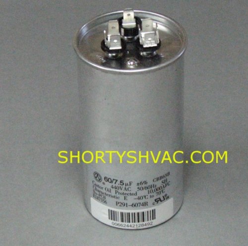 (image for) Carrier Dual Run Capacitor P291-6074R