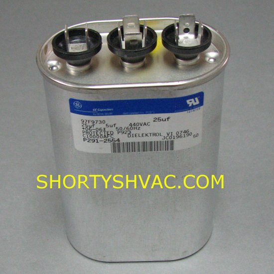 25/5uF 440VAC P291-2554 Totaline Dual Rated Oval Run Capacitor